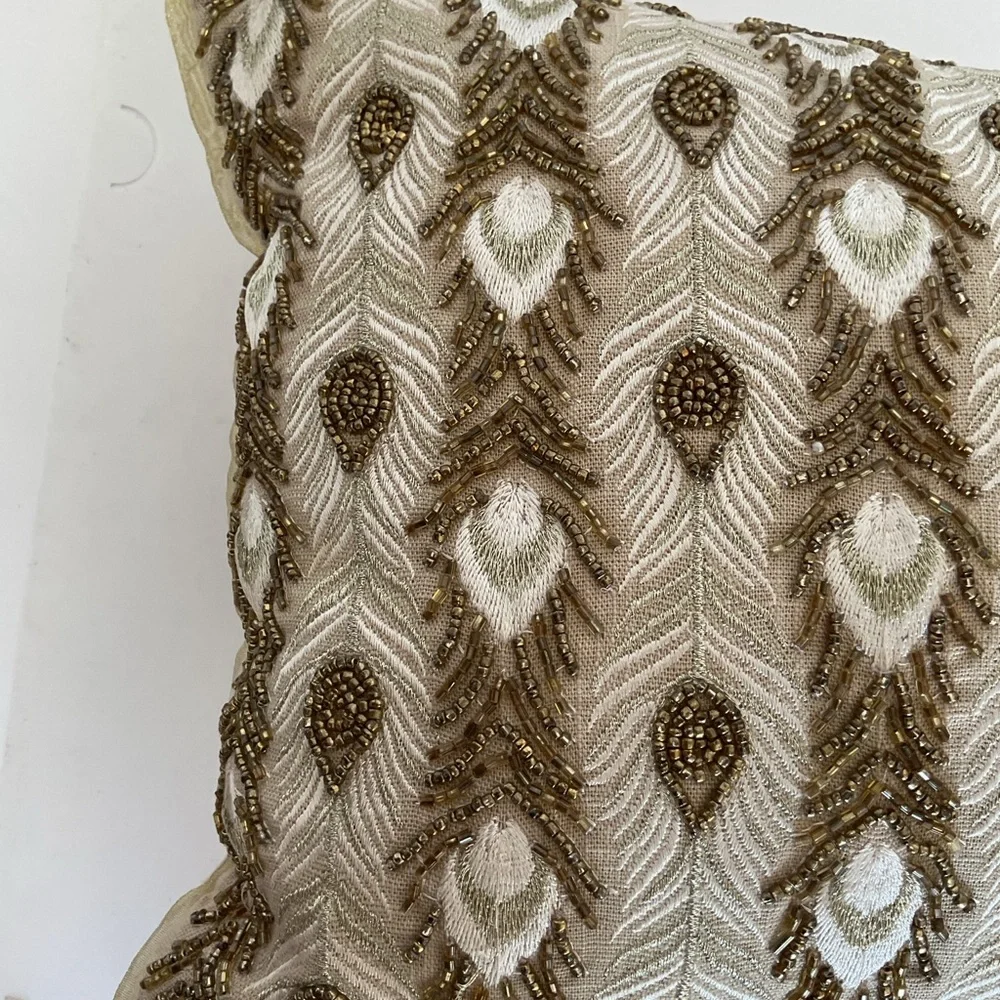 Pier 1 Beaded Pillow